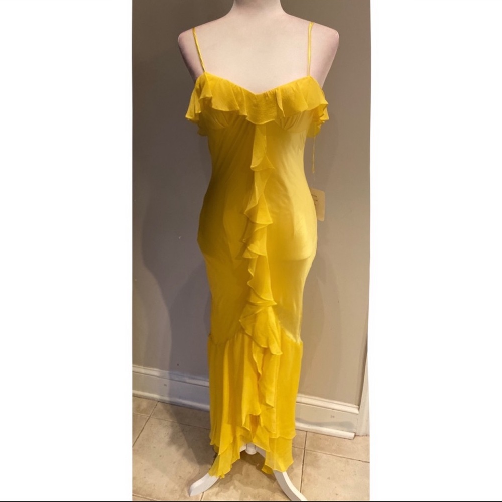 Jovani Yellow Cocktail Dress